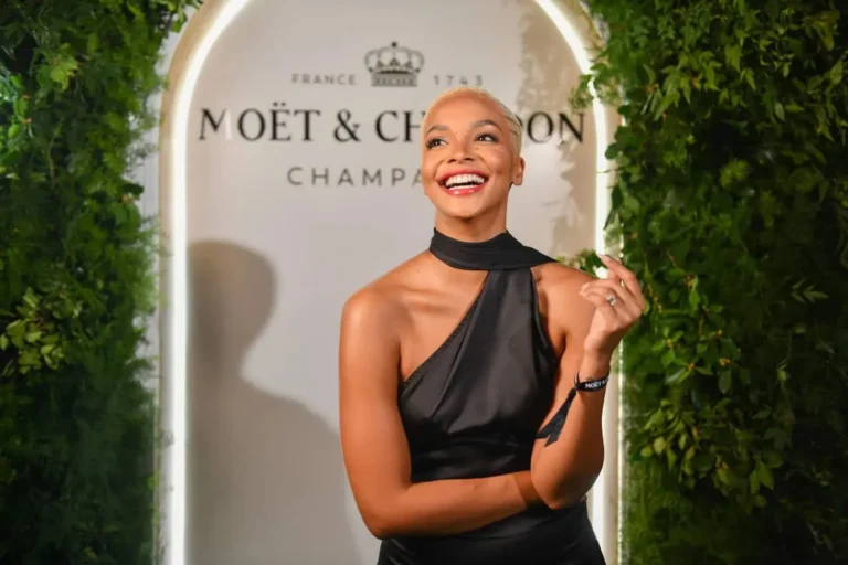 Woman, radiant smile