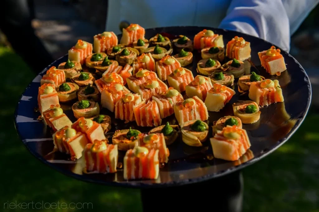 seafood canapes tray twelve apostles wedding