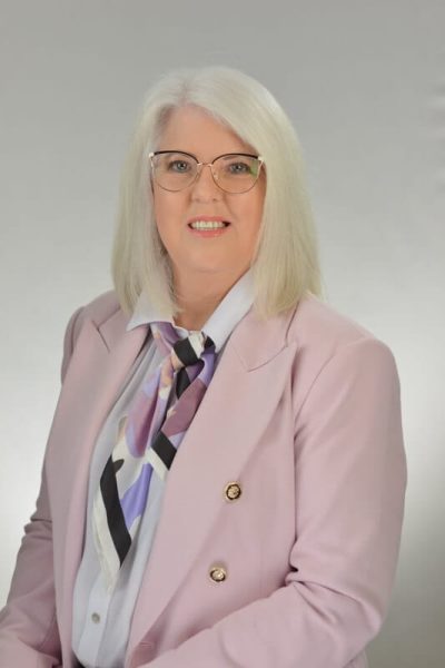 LAdy looking at camera during headshot session
