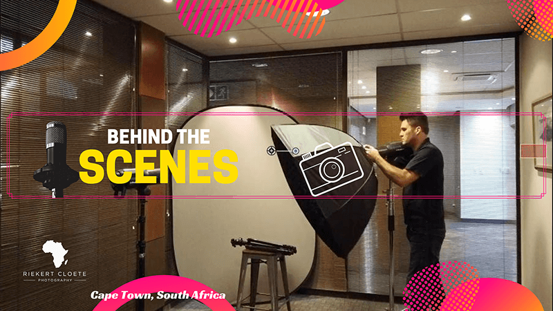 Timelapse of behind the scenes video of headshots at Tyger Valley office